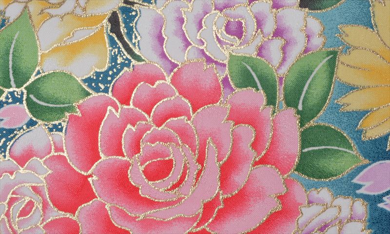 卒業袴［水色/洋花］