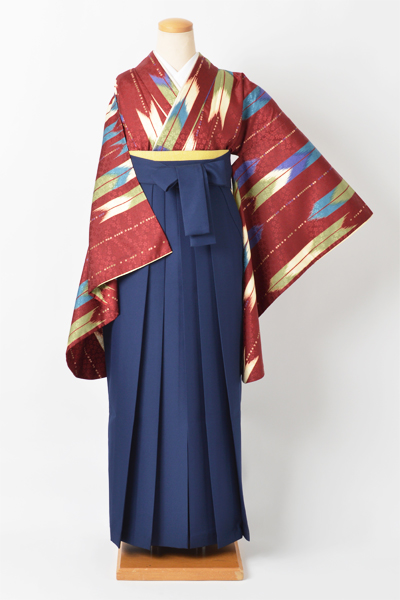 卒業袴［赤/矢羽根］