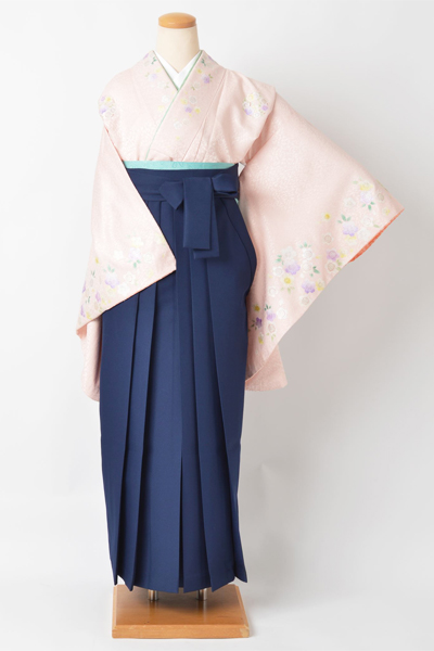 卒業袴［淡いピンク/加賀紋］