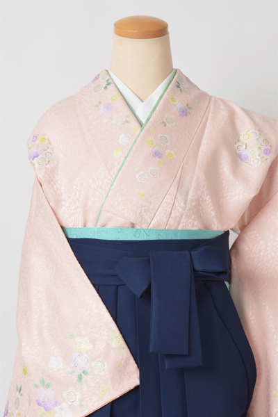 卒業袴［淡いピンク/加賀紋］