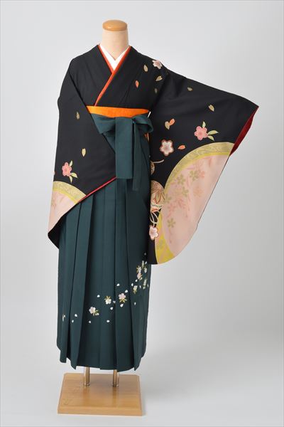 卒業袴［黒地/古典］