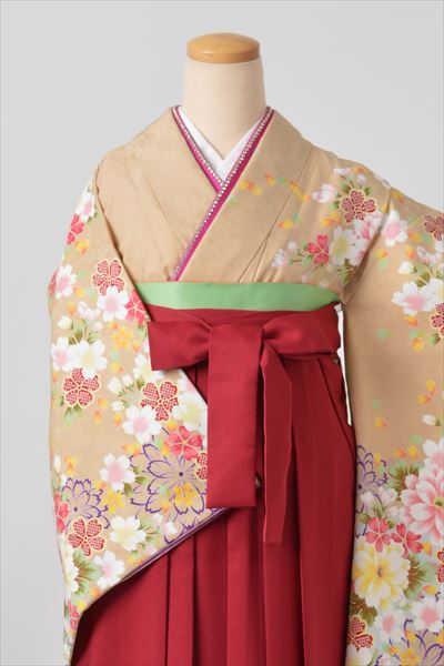 卒業袴［ベージュ/百花繚乱］