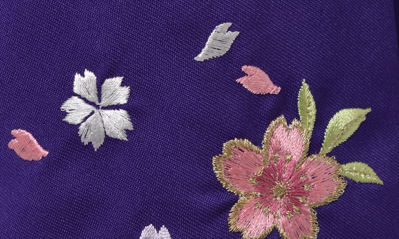 卒業袴［赤/小花刺繍］