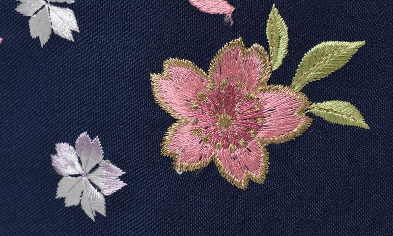 卒業袴｛赤/桜づくし］