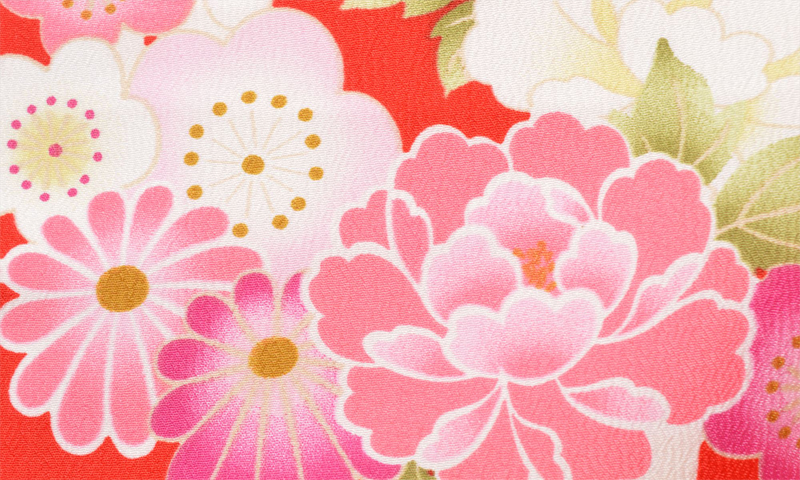 卒業袴［赤/小花］