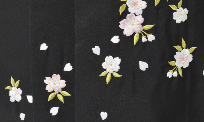 卒業袴[赤色/矢絣に桜・撫子.]