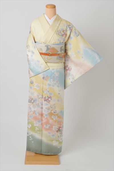 訪問着(クリーム・春の訪れ)