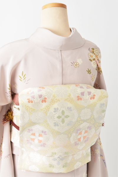 訪問着[薄紫・四季花模様]