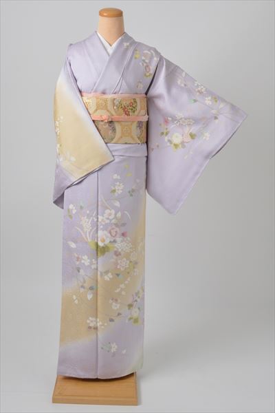 訪問着（淡い藤色）
