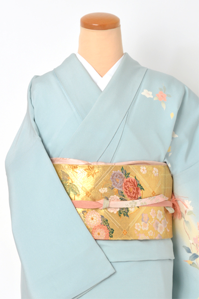 訪問着(淡いブルー)