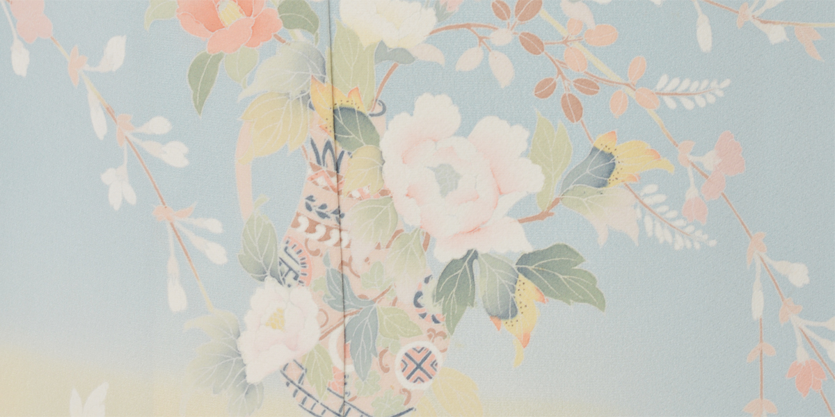 訪問着(淡いブルー)