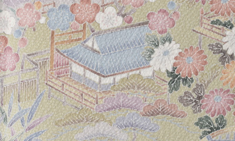 訪問着[四季花・茶屋辻]