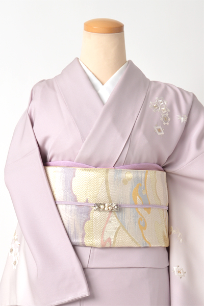 訪問着[ラベンダー・宝尽くし]