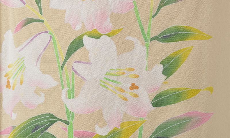 訪問着【加賀友禅・百合】