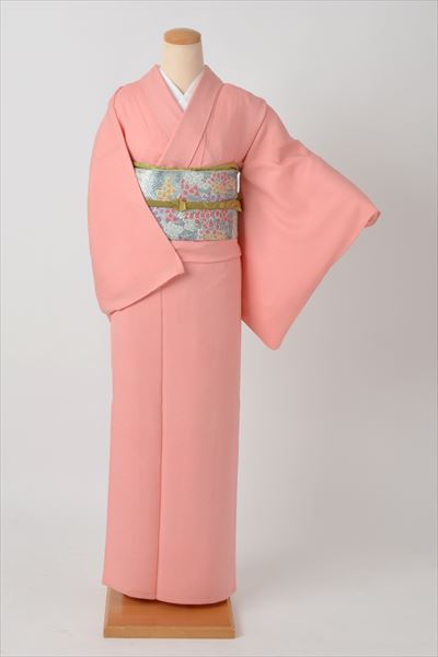 色無地(単衣・ピンク)
