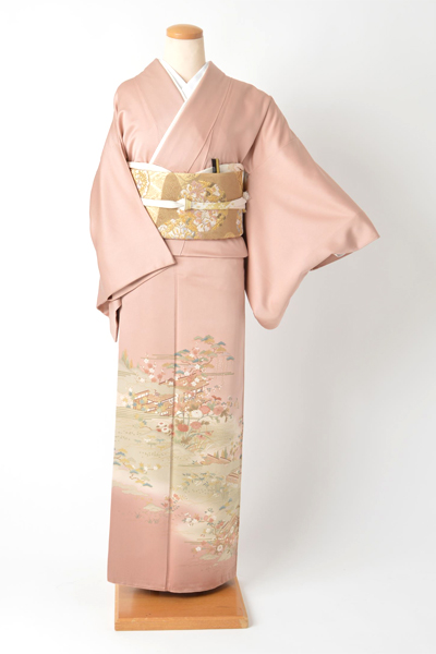 色留袖［灰桜色/御所解文様]