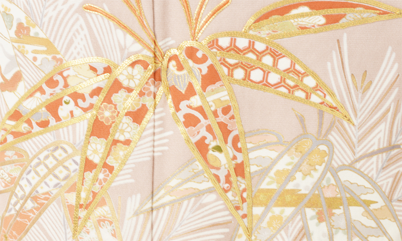 色留袖[灰桜色/松竹]