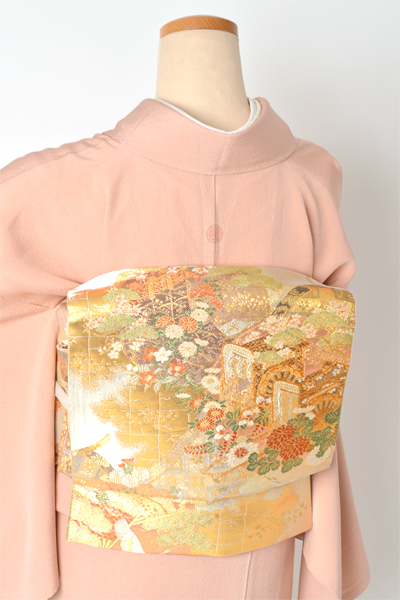 色留袖[淡ピンク//スワトウ刺繍]