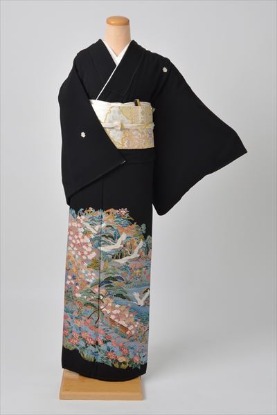 黒留袖（京友禅・鶴）
