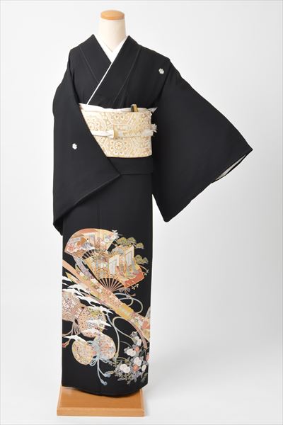 黒留袖（扇面・鼓）