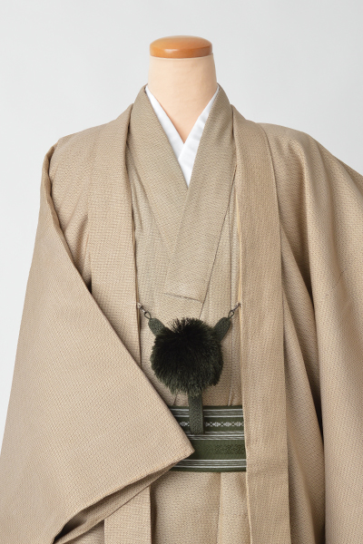 紬・アンサンブル[大島紬・茶系]