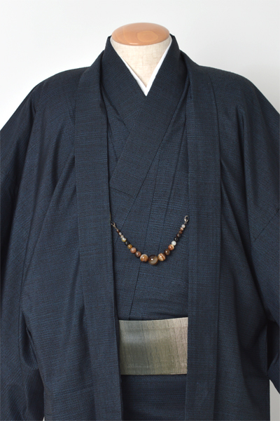 紬アンサンブル[紺]