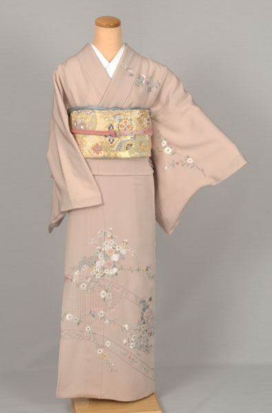 ひとえ_落着いたピンク地