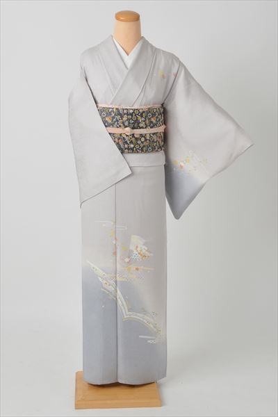 単衣(グレー濃淡)