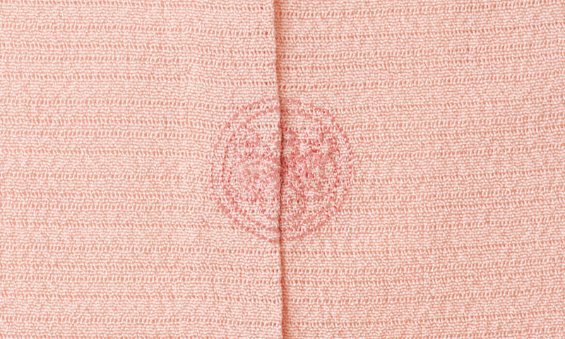 色無地[絽縮緬/一重梅色]