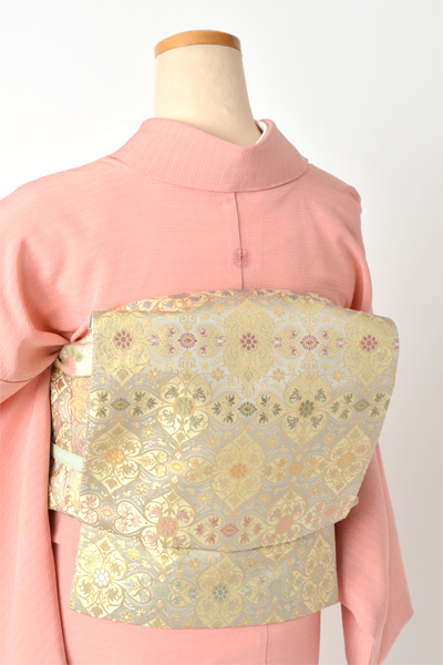 色無地[絽縮緬/一重梅色]