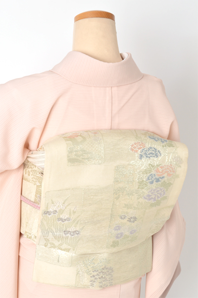 夏物(ピンク地・あずき色)