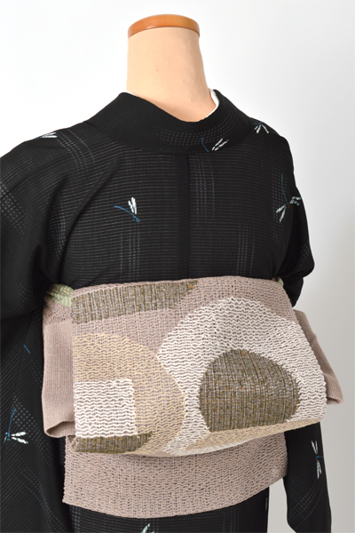 夏物(小紋ポリ・名古屋帯)