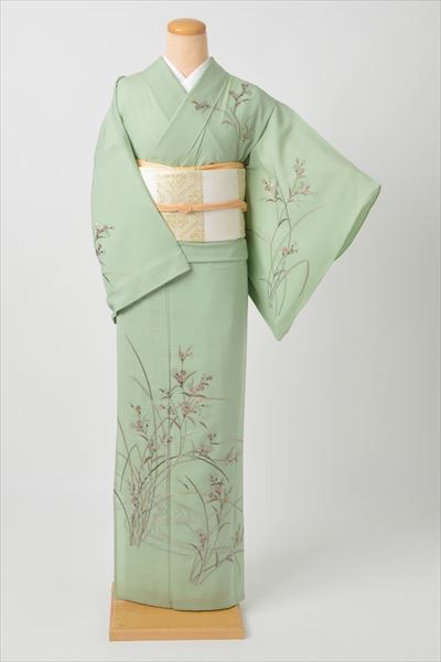 夏物(若草色・草花)