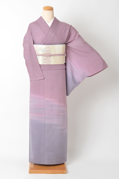 江戸小紋[藤色/鮫小紋]