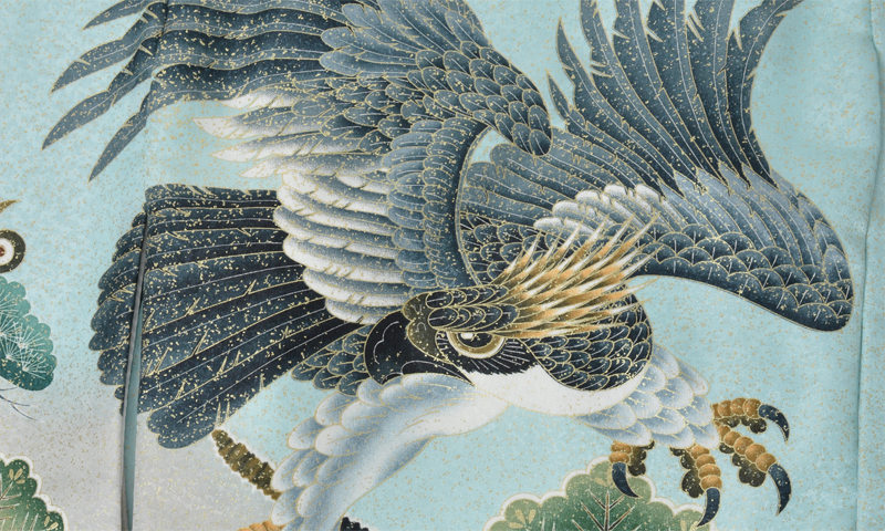 お宮参り［男児・空色時に鷹］