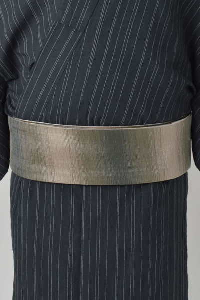 浴衣[168-176cm]（黒地・縞）