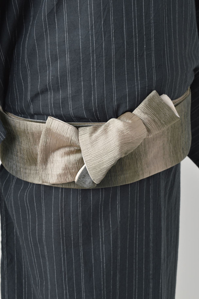 浴衣[168-176cm]（黒地・縞）