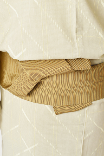 浴衣[170-178cm枯葉色・ちぎれ格子]