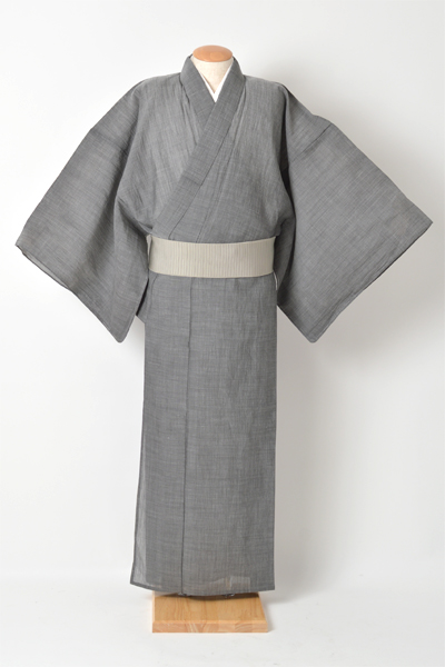 浴衣[175-183cm・夏着物/グレー]