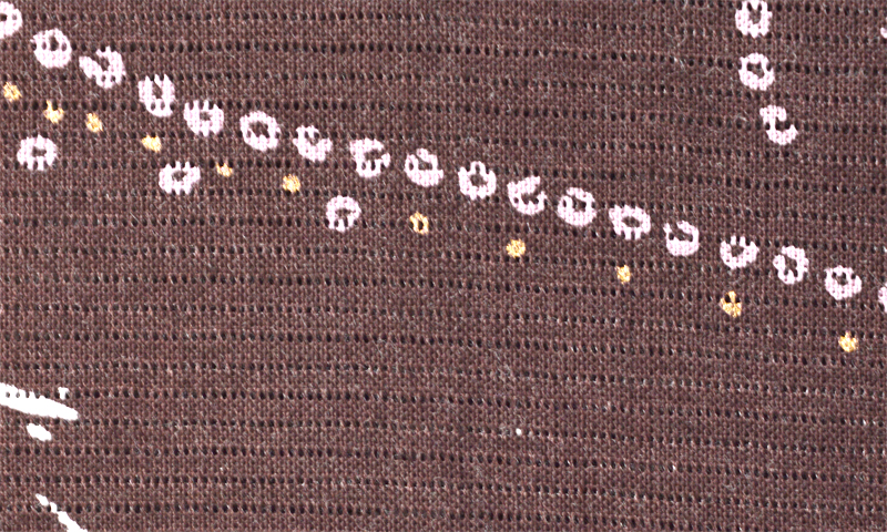 着物風浴衣(茶色・流水)