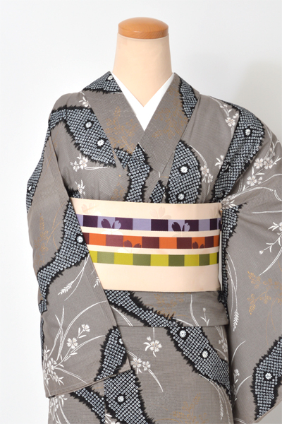 着物風浴衣(綿絽・名古屋帯)