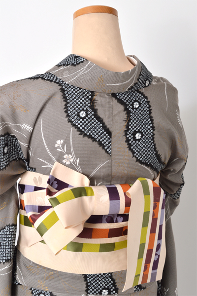 着物風浴衣(綿絽・名古屋帯)