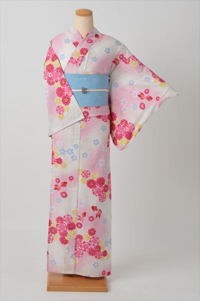 浴衣(白地・ポップ)