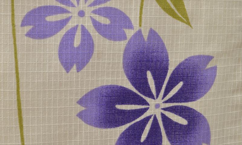 浴衣(アイボリー・花)