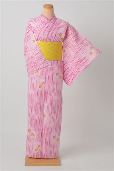 浴衣(ピンク・金魚)