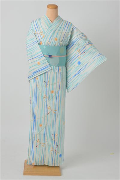 浴衣(水色・とんぼ)