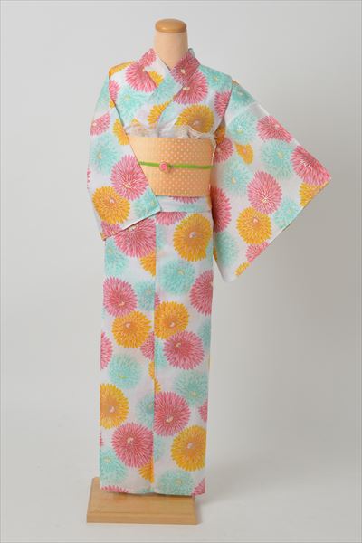 浴衣（ポップな菊/2L）