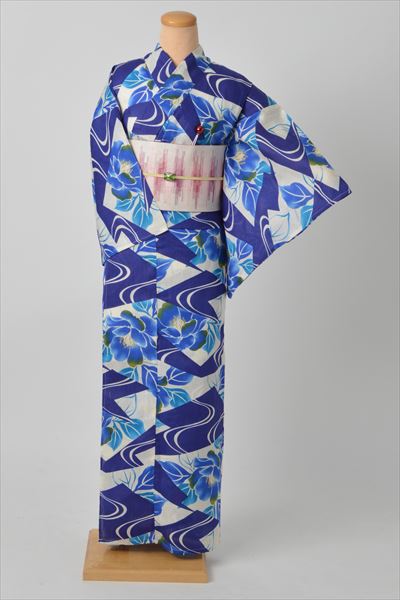 浴衣(洋花・青)