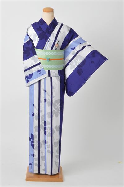 浴衣(白×紺)