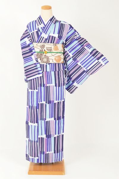 浴衣【モダン・幾何学模様・セットコーデ】